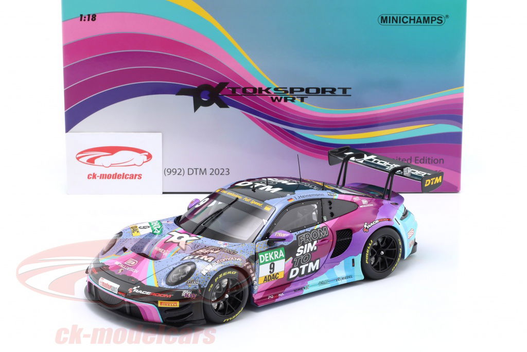 Minichamps 1:18 Porsche 911 (992) GT3 R #9 DTM 2023 Tim Heinemann