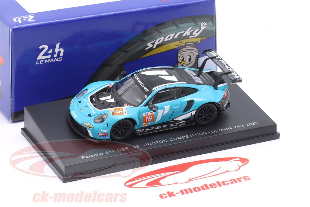 【SPARK】Porsche911 RSR Proton Competition Spark 1:64 Porsche 911 RSR-19 #16 24h LeMans 2023 Proton