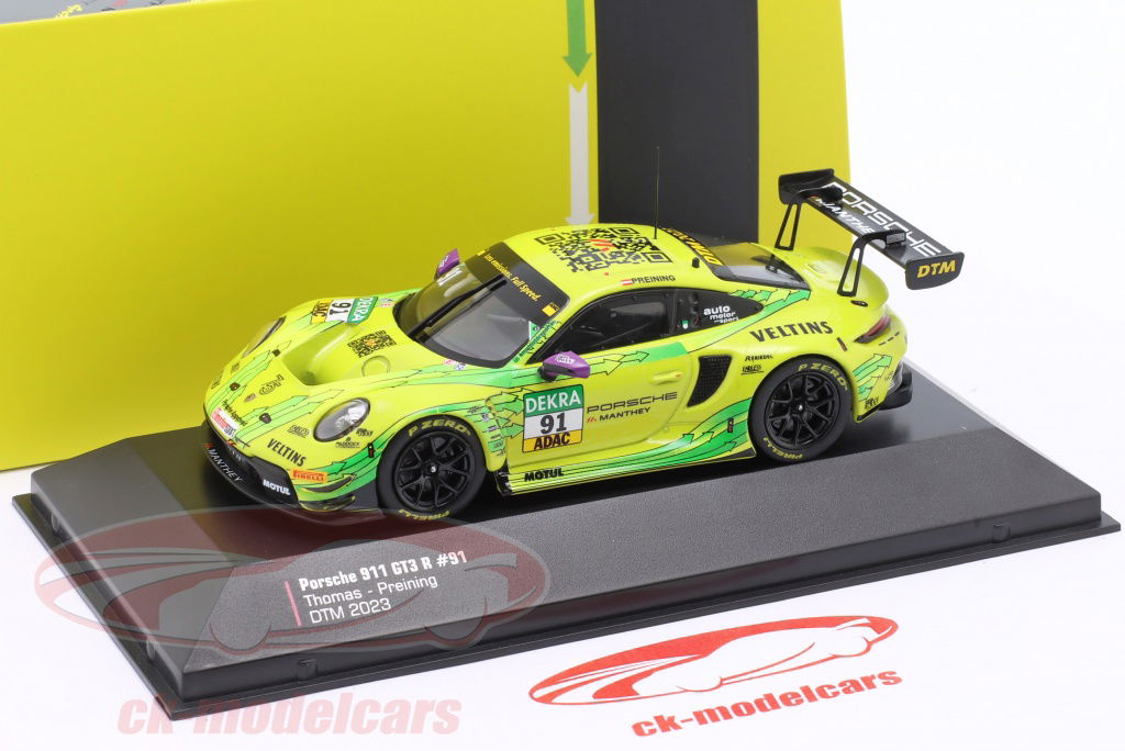 Ixo 1:43 Porsche 911 GT3 R #91 DTM Champion 2023 Thomas Preining