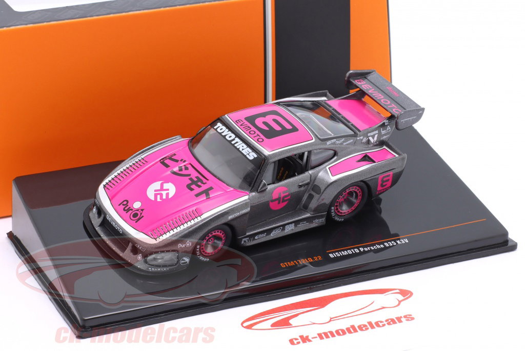 Ixo 1:43 Porsche 935 K3V Bisimoto grey metallic / pink GTM172LQ.22