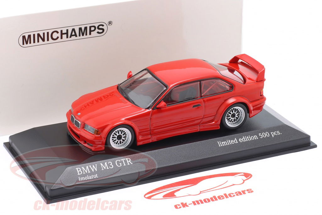 Minichamps 1:43 BMW M3 (E36) GTR year 1993 red 943023383
