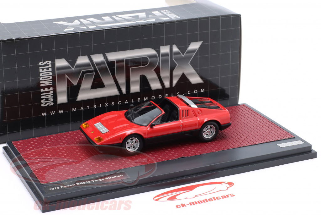 特価 AMR (1/43) フェラーリ 512BB TARGA Matrix 1:43 Ferrari BB512 Targa Straman year 1978 silver