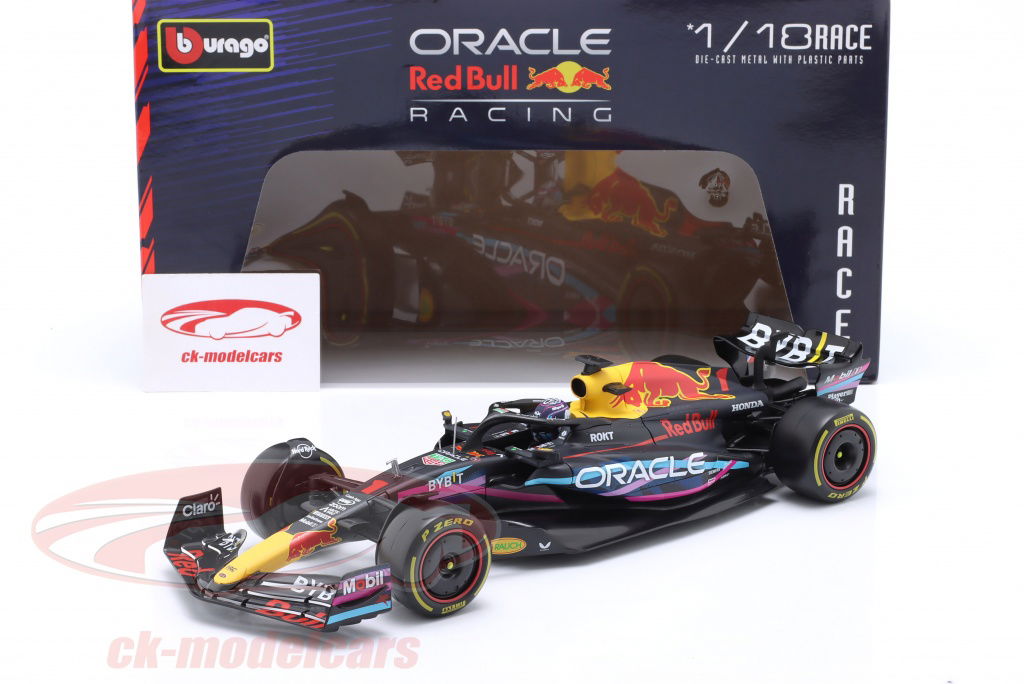 Bburago 1:18 Max Verstappen Red Bull RB19 #1 勝者 マイアミ