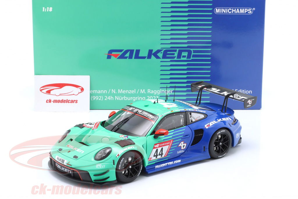 Minichamps 1:18 Porsche 911 (992) GT3 R #44 24h Nürburgring 2023