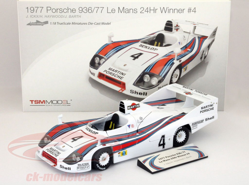 True Scale 1:18 Porsche 936/77 #4 Winner 24h LeMans Ickx