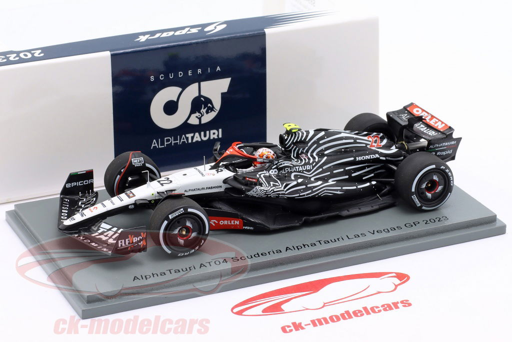 Spark 1:43 Yuki Tsunoda Alpha Tauri AT04 #22 Las Vegas GP
