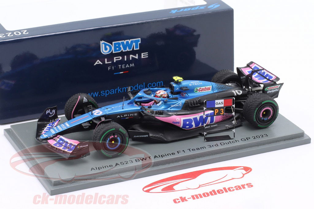 Spark 1:43 Pierre Gasly Alpine A523 #10 3rd Netherlands GP