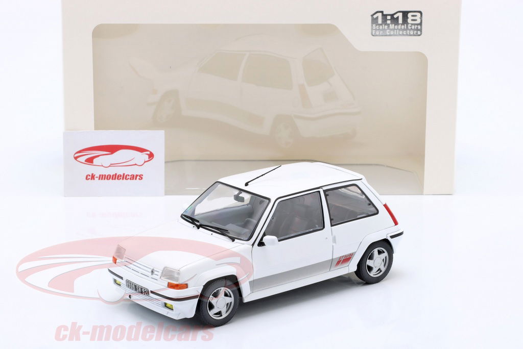 Solido 1:18 Renault 5 GT Turbo MK2 year 1989 white S1810002 model