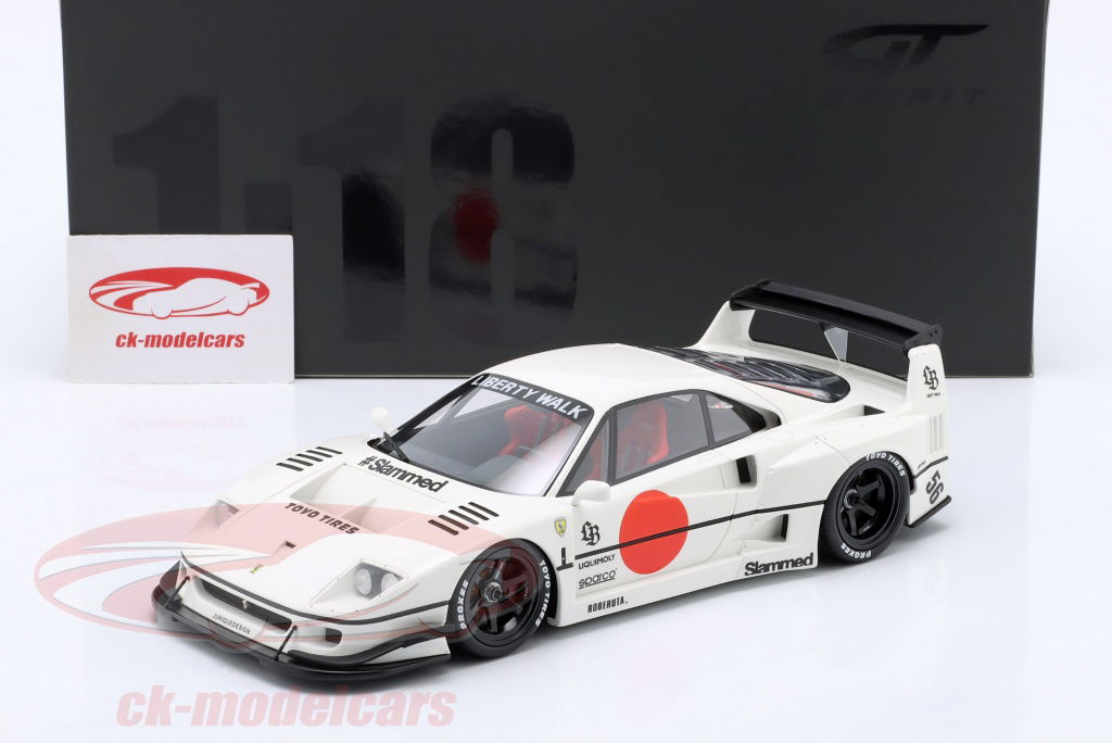 GT-SPIRIT 1:18 Ferrari F40 LB-Works 2023 白 GT470 モデル 車