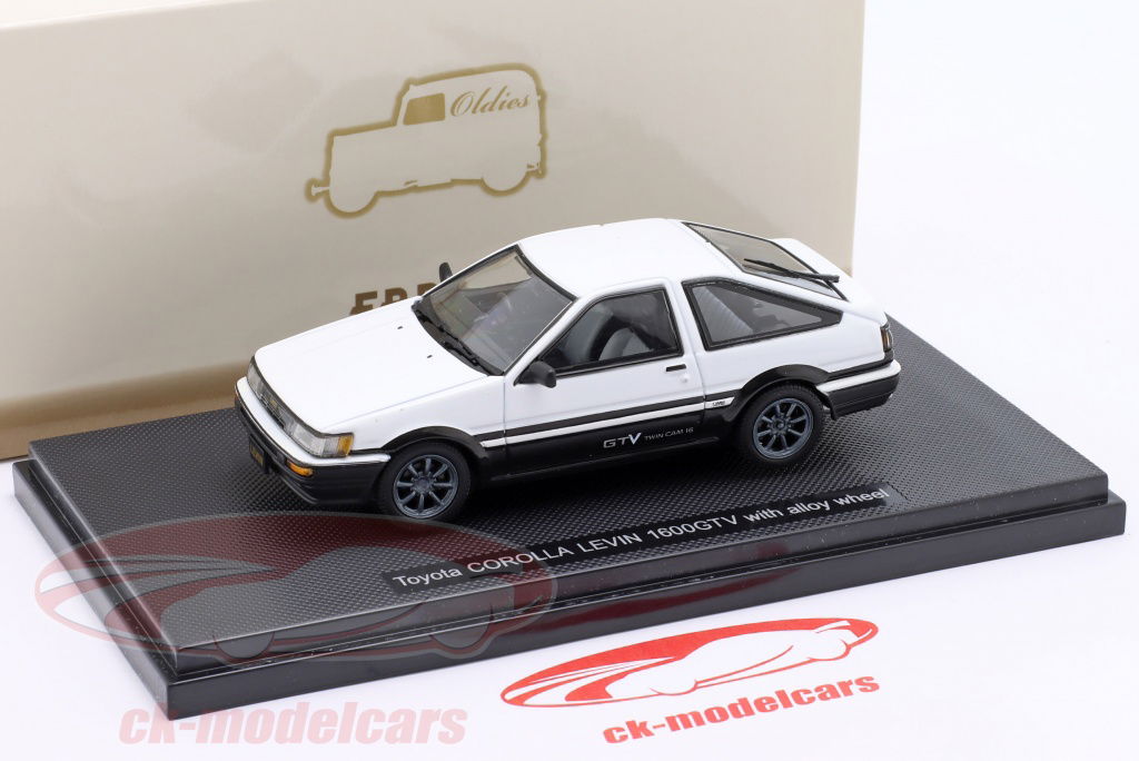 Ebbro 1:43 Toyota Corolla Levin 1600 GTV white / black 45184