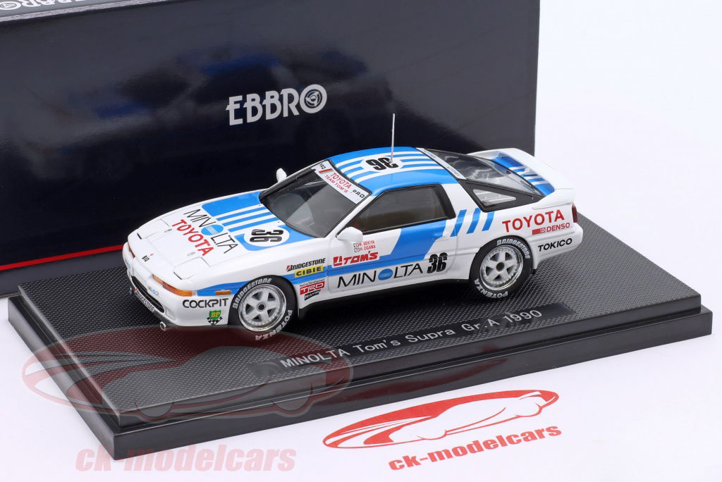 Ebbro 1:43 Toyota MA Supra Turbo-A #36 JTCC 1990 Ogawa