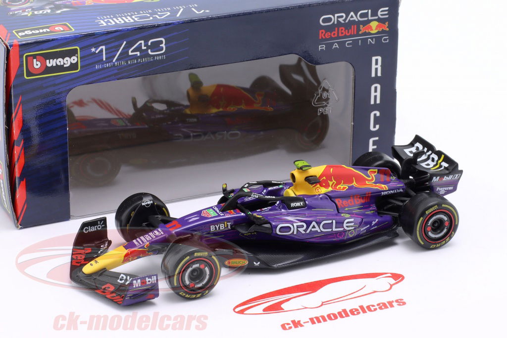 Bburago 1:43 Sergio Perez Red Bull RB19 #11 3rd Las Vegas GP