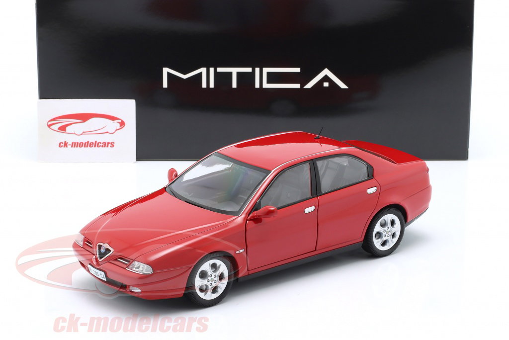 MITICA 1/18 アルファロメオ 166 3.0 V6 1998 レッド Mitica 1:18 Alfa Romeo 166 3.0 V6 1998 alfa red MITICA200031-D