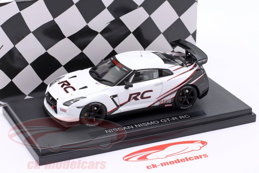 Ebbro 1:43 Nissan Nismo GT-R RC 建設年 2010 白 / 黒 44442 モデル