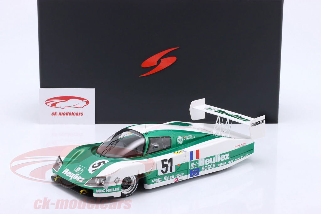 18S844 スパーク 1/18 WM P88 Peugeot #51 Spark 18S844 1/18 WM P88 Peugeot No.51 24H Le Mans 1988