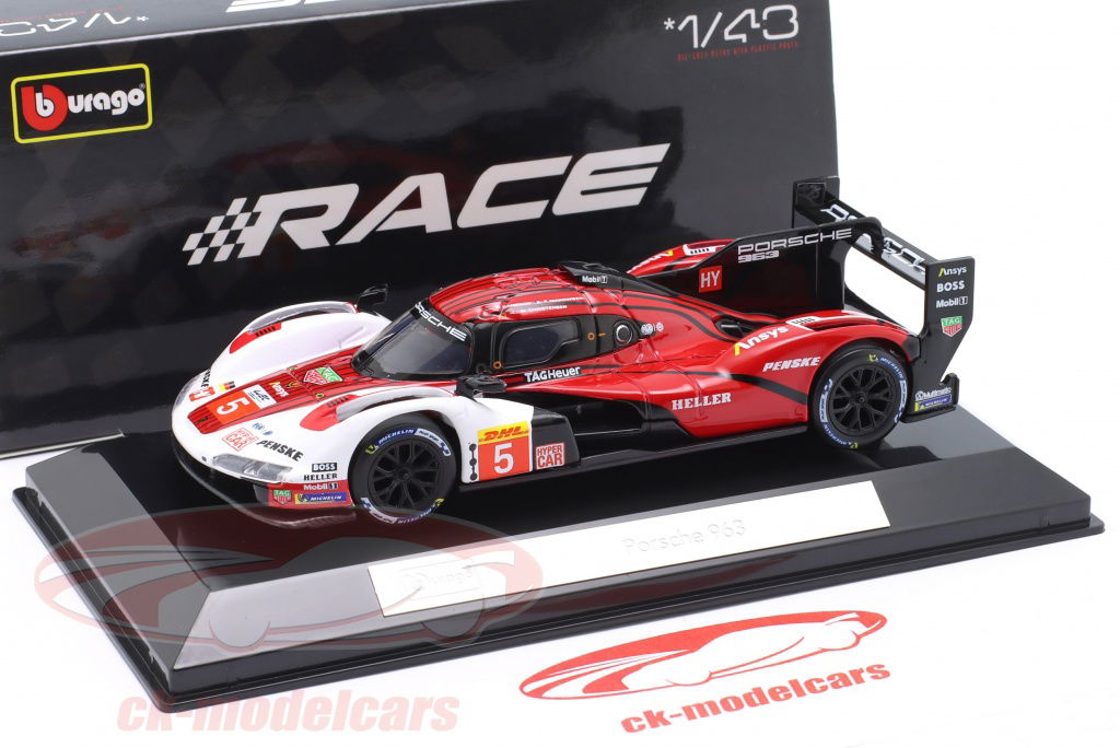 Bburago 1:43 Penske Porsche 963 #5 24h LeMans 2023 Cameron