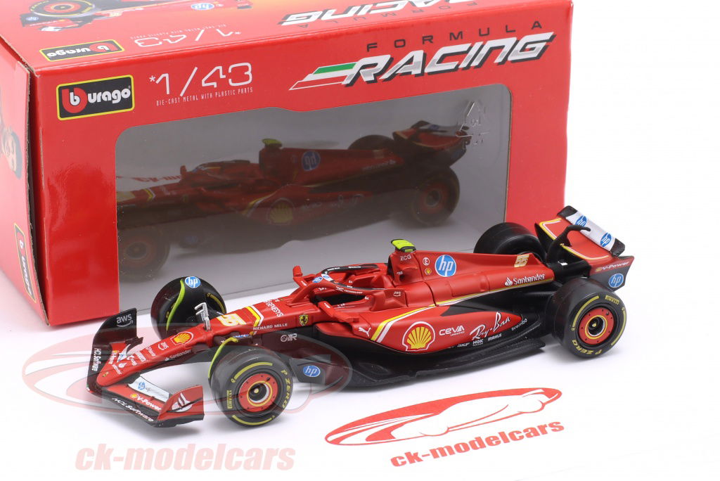 Bburago 1:43 Carlos Sainz Ferrari SF-24 #55 5th Imola GP