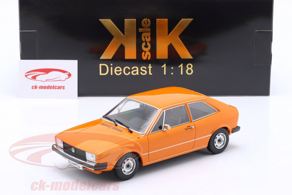 KK Scale 1/18 Volkswagen Scirocco I 1975 Orange - Modèle Réduit KKDC181376