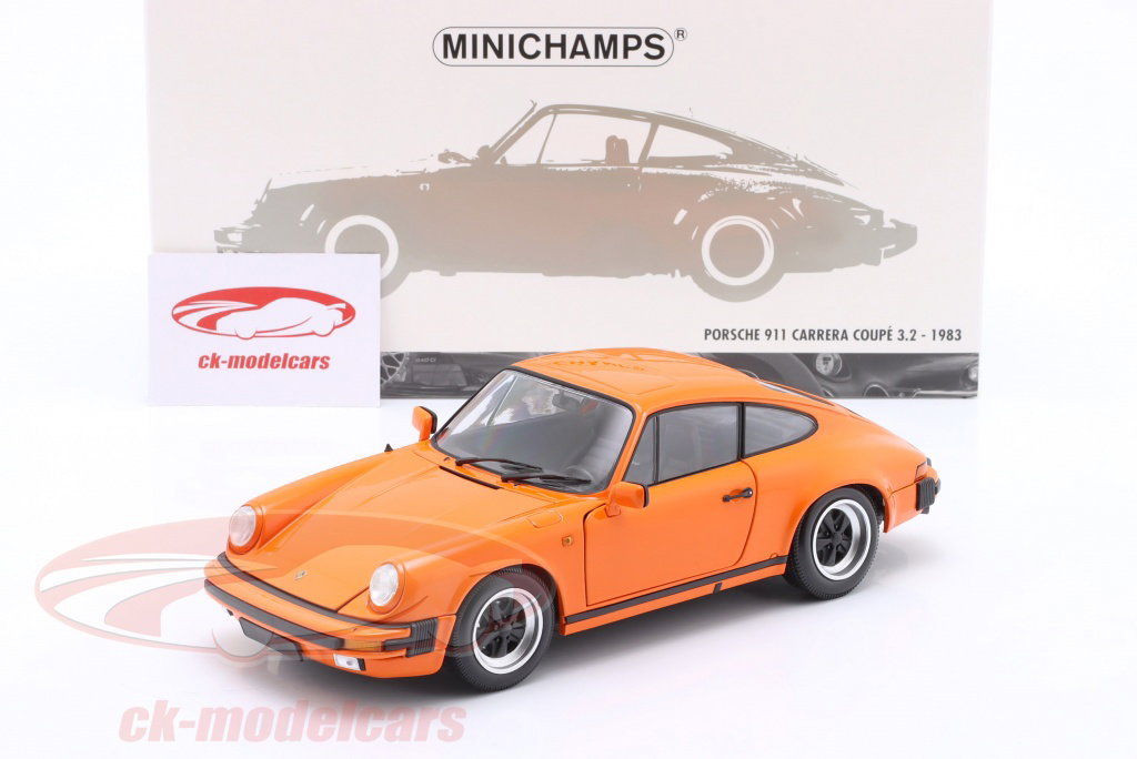 Minichamps 1:18 Porsche 911 Carrera Coupe 3.2 year 1983 orange