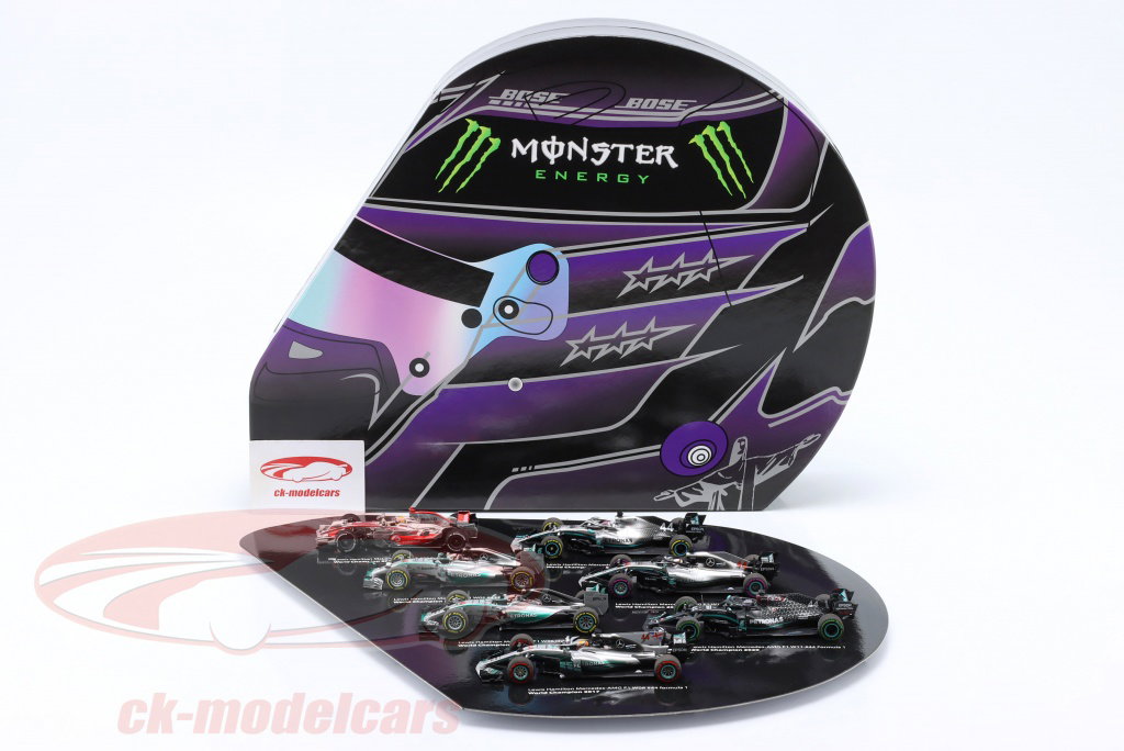 Minichamps 1:43 7-Car Set Lewis Hamilton: 7-times Formula 1 World