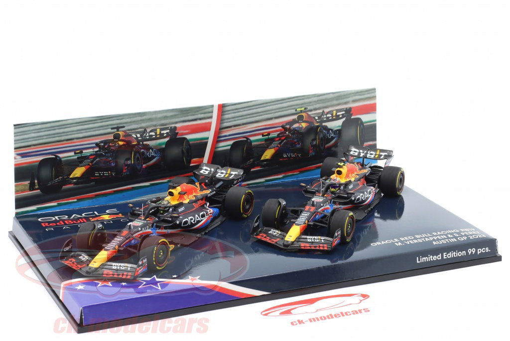 Minichamps 1:43 2-Car Set Verstappen #1 & Perez #11 アメリカ合衆国