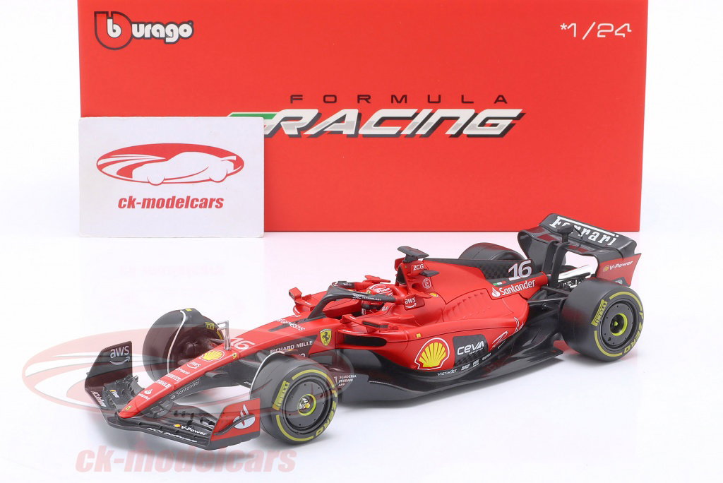Bburago 1:24 Charles Leclerc Ferrari SF-23 #16 formula 1 2023 18 Bburago 1:24 Charles Leclerc Ferrari SF-23 #16 formula 1 2023 18