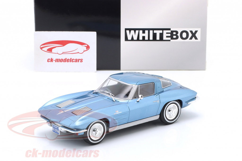 WhiteBox 1:24 Chevrolet Corvette (C2) year 1963 light blue