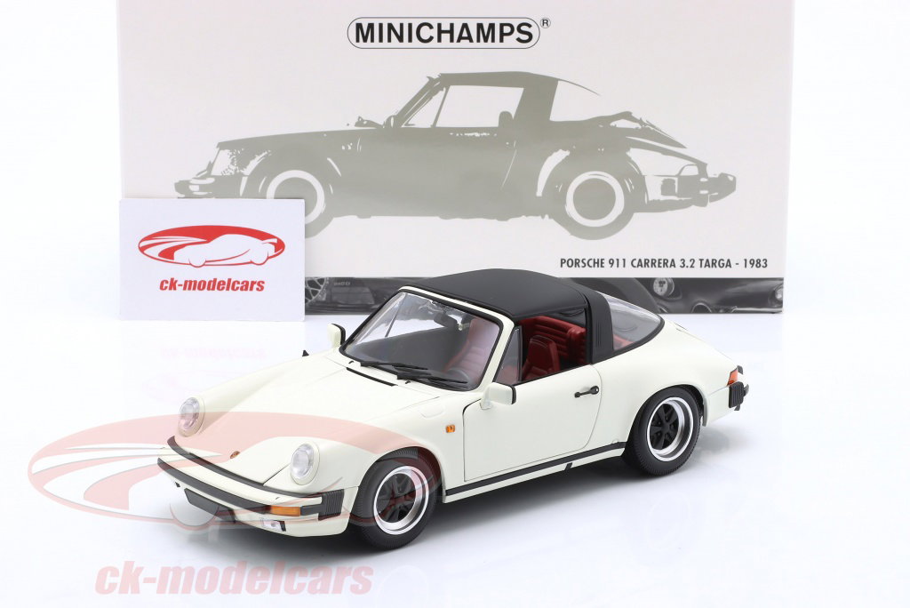 Minichamps 1:18 Porsche 911 Carrera 3.2 Targa year 1983 white
