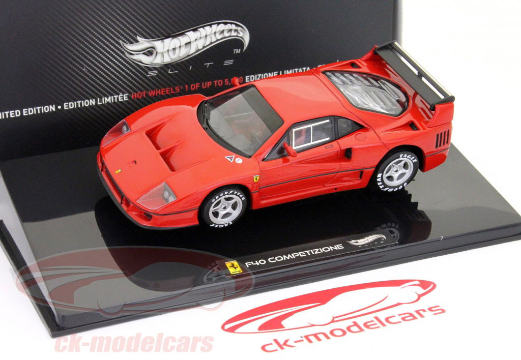 F40 competizione 1/43 1500個限定 HotWheels Elite 1:43 Ferrari F40 Competizione Testcar 24h