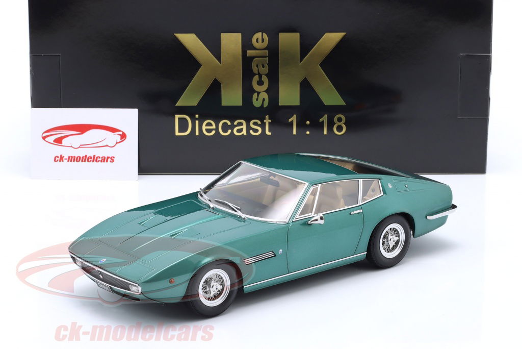 KK-Scale 1:18 Maserati Ghibli Coupe year 1969 green metallic