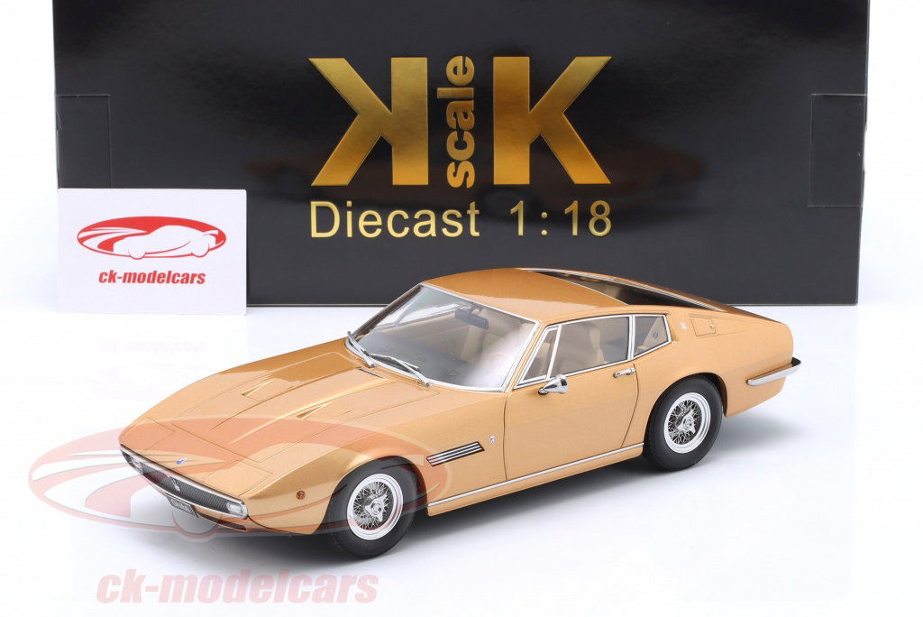 KK-Scale 1:18 Maserati Ghibli Coupe year 1969 gold metallic