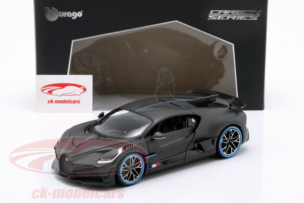 その他 Burago BUGATTI Divo 1/18 Bburago 1:18 Bugatti Divo 50th Anniversary 2018 mat black / carbon