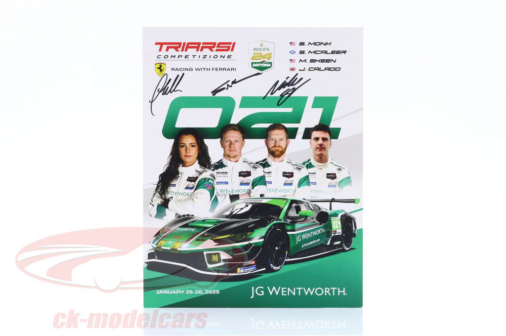 Ferrari 296 GT3 #021 24h Daytona 2025 Triarsi Competizione サイン
