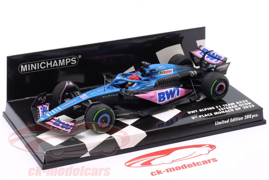 Minichamps 1:43 Esteban Ocon Alpine A523 #31 3rd Monaco GP