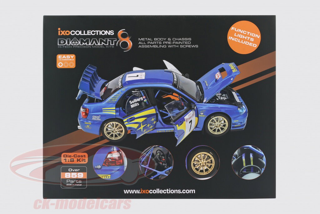 Ixo 1:8 Subaru Impreza S9 WRC #7 WRC Champion 2003 Solberg, Mills