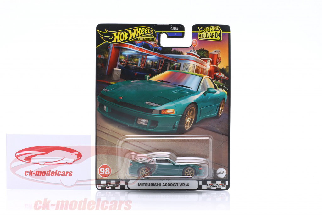 HotWheels 1:64 Mitsubishi 3000GT VR-4 green HRT68 model car HRT68
