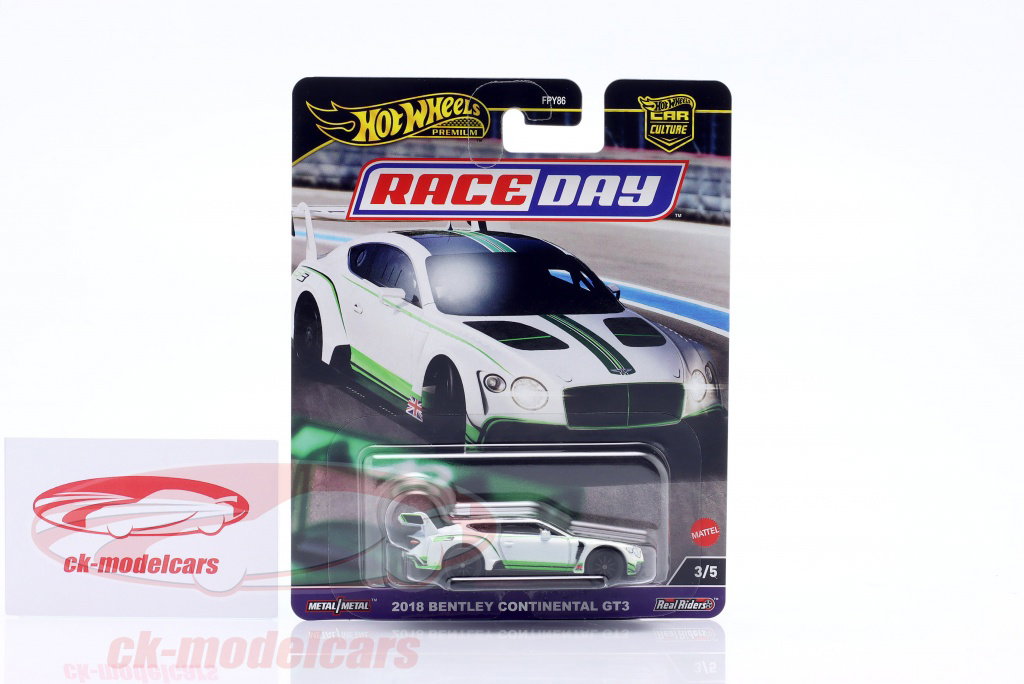 HotWheels 1:64 Bentley Continental GT3 Año de construcción 2018