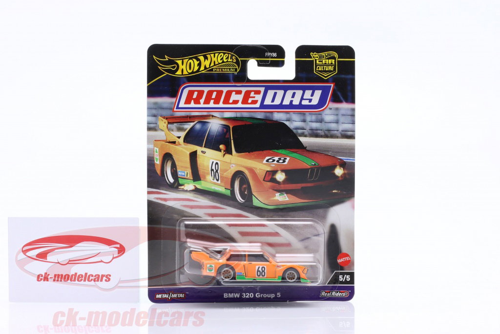 HotWheels 1:64 BMW 320 Group 5 #68 オレンジ / 緑 HRV94 モデル 車