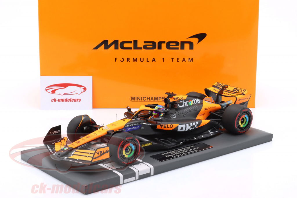 Minichamps 1:18 Oscar Piastri McLaren MCL38 #81 4th Emilia