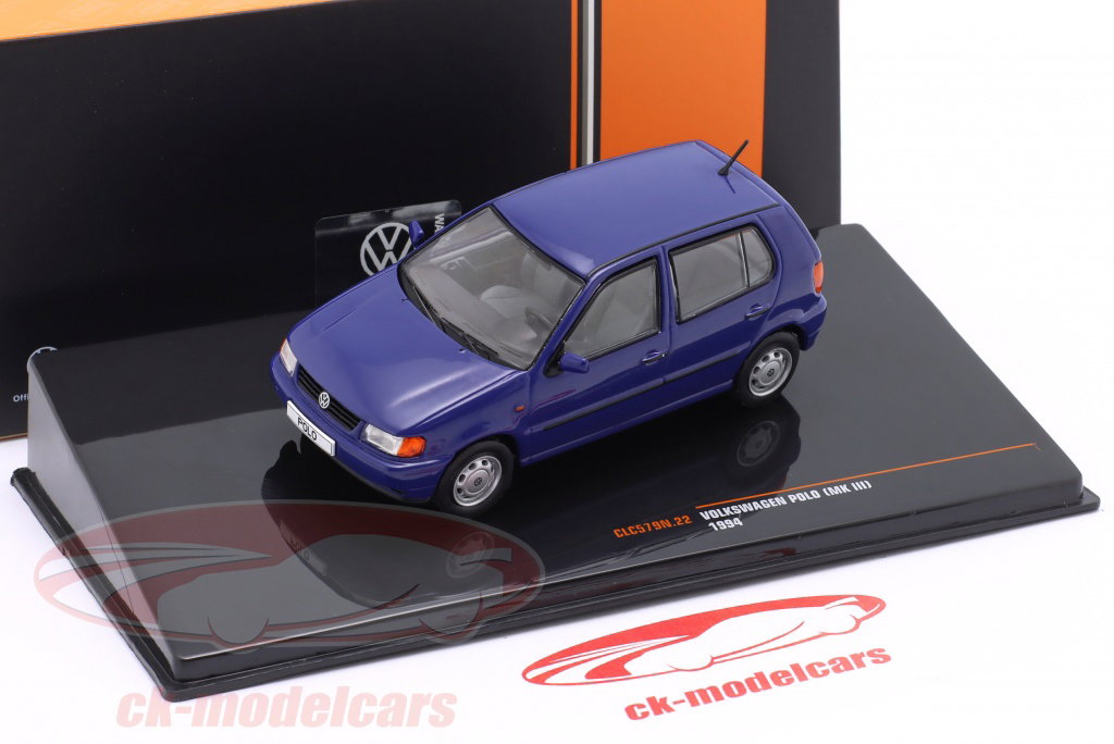 Ixo 1:43 Volkswagen VW Polo MK3 year 1994 blue CLC579N.22 model