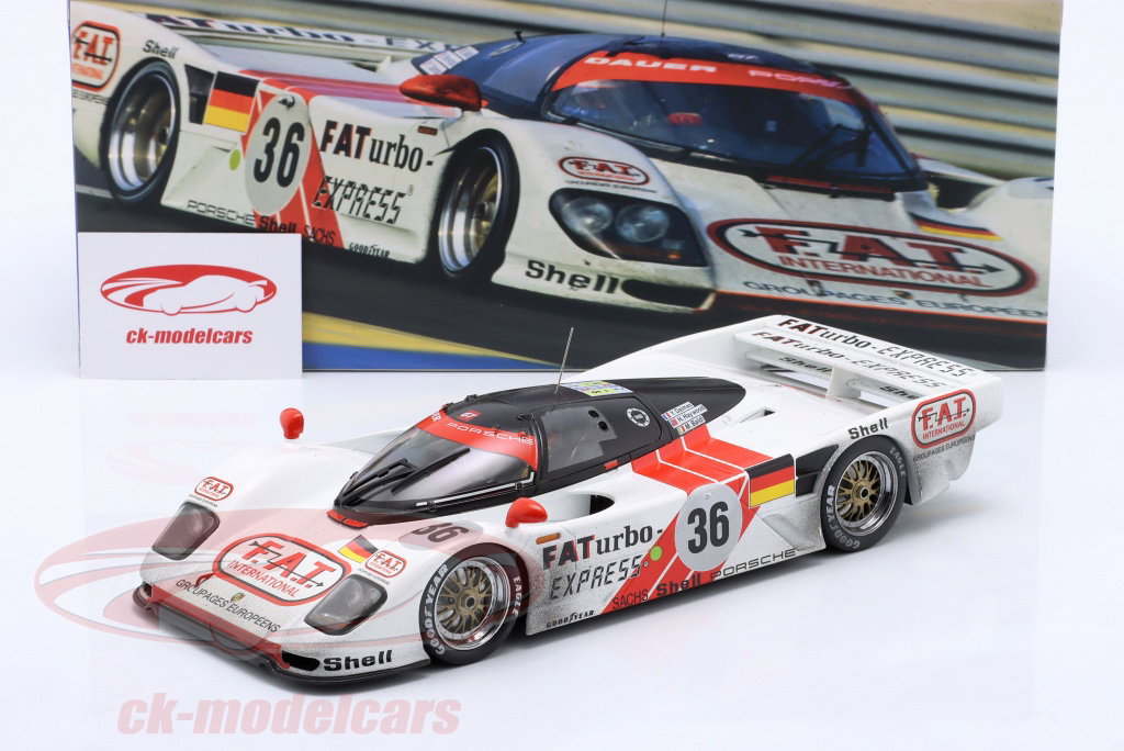 WERK83 1:18 Dauer Porsche 962 #36 winner 24h LeMans 1994 Dirty