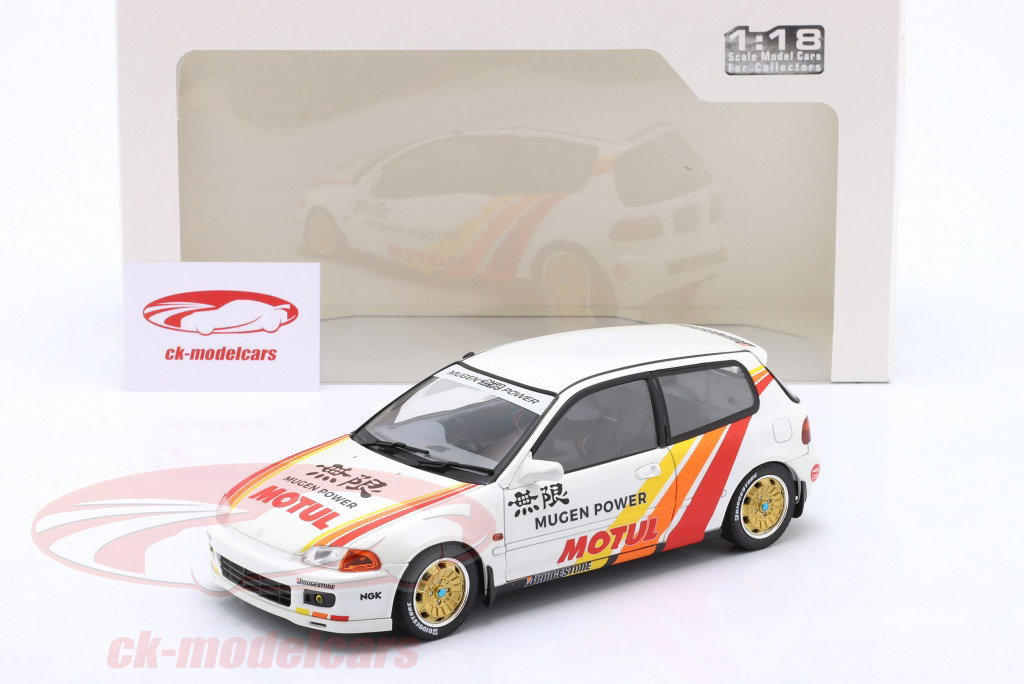 Solido 1:18 Honda Civic (EG6) Mugen Racing 1992 white / decor