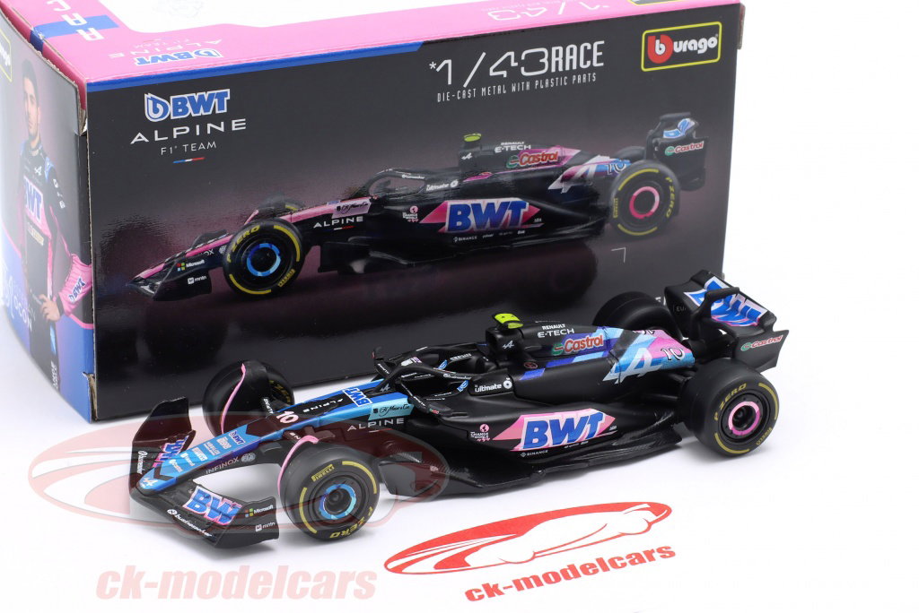 Bburago 1:43 Pierre Gasly Alpine A524 #10 Japón GP fórmula 1 2024