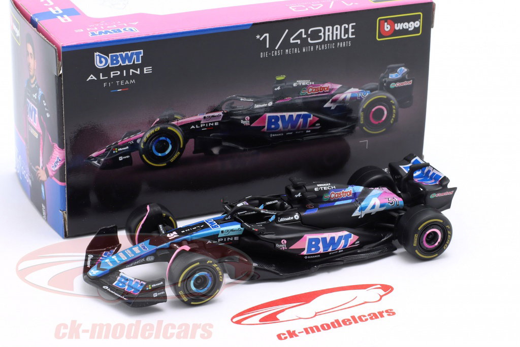Bburago 1:43 Esteban Ocon Alpine A524 #31 Japan GP Formula 1 2024