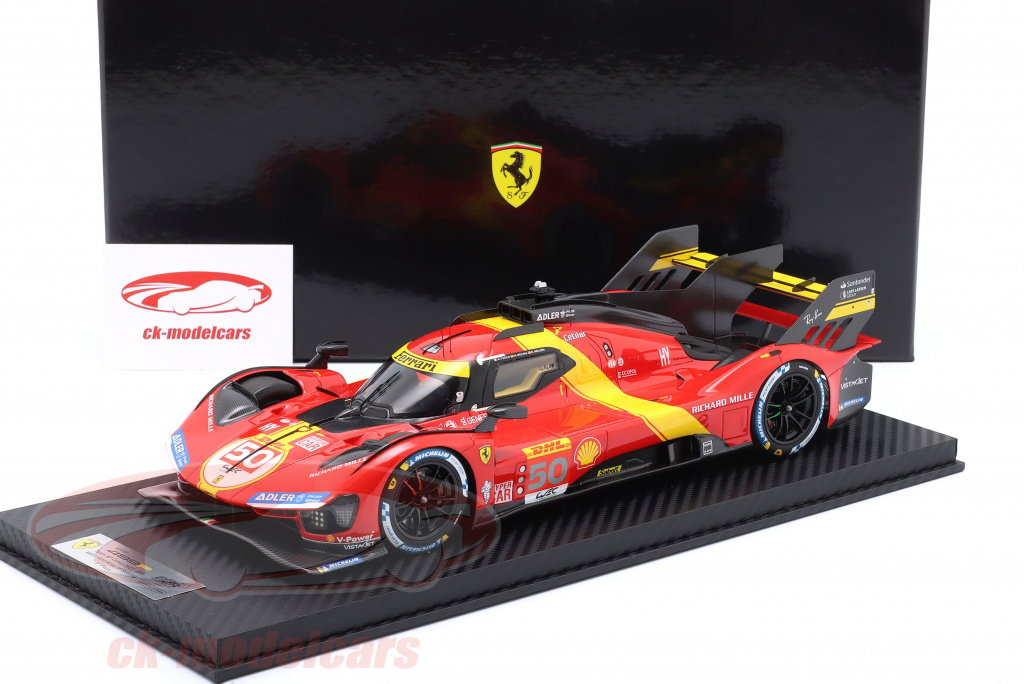 BBR Models 1:18 Ferrari 499P #50 3rd 1000 miles Sebring 2023 Fuoco
