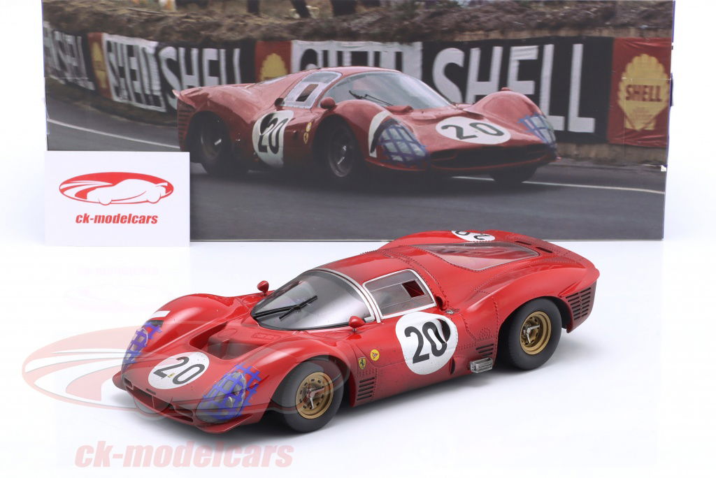 WERK83 1/18 フェラーリ 330 P3 #20 ルマン24H 1966 WERK83 1:18 Ferrari 330 P3 Coupé #20 24h LeMans 1966 Dirty Version
