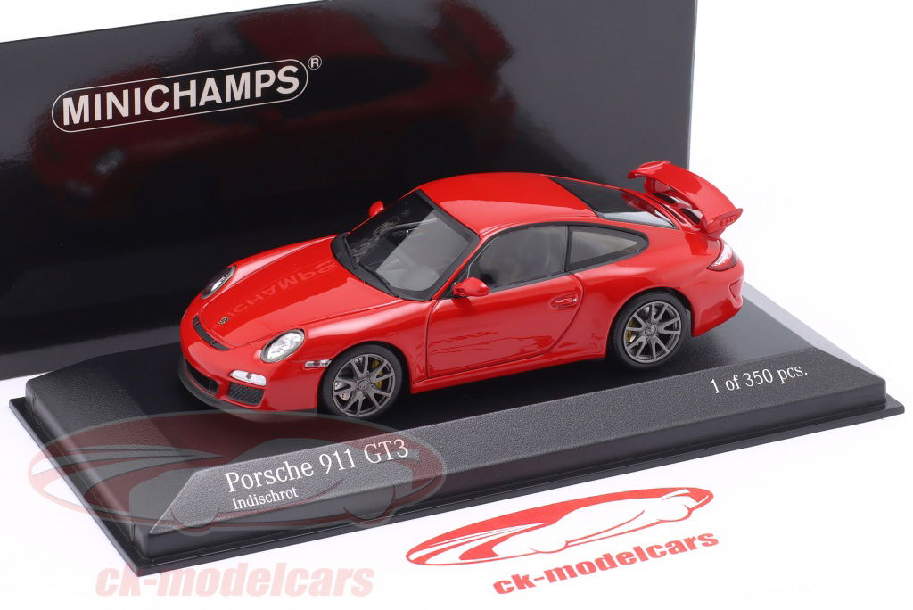 【MINICHAMPS】Porsche 997 GT3 #M54 Minichamps 1:43 Porsche 911 (997) GT3 year 2009 guards red