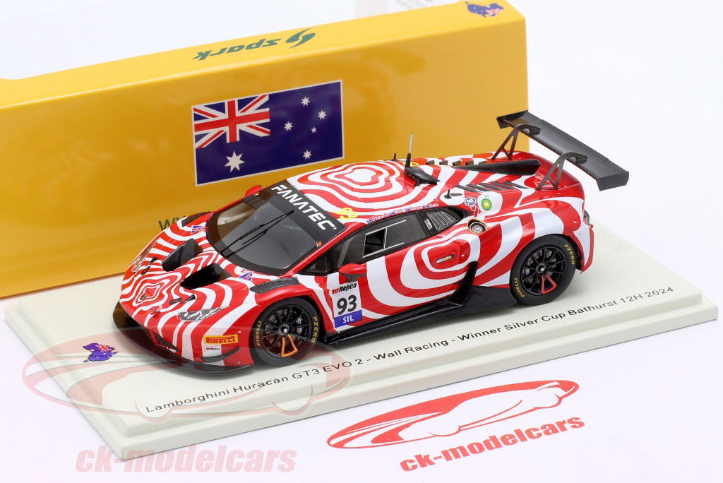 1/43 Spark Lamborghini Huracán GT3 EVO2 Spark 1:43 Lamborghini Huracan GT3 Evo 2 #93 12th 12h