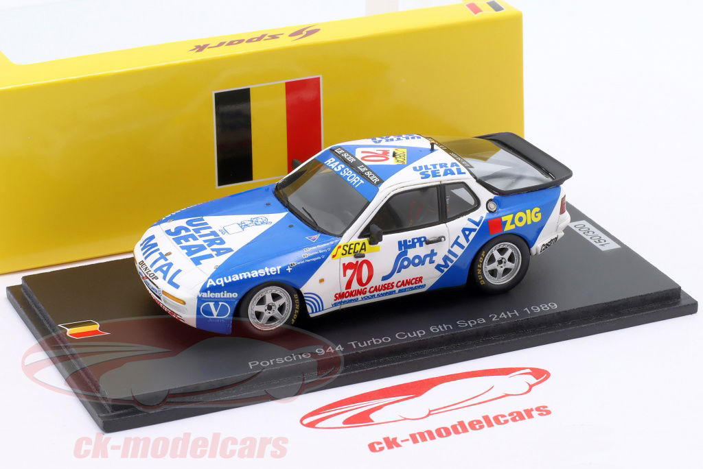 Spark 1:43 Porsche 944 Turbo #70 6th 24h Spa 1989 Guyaux