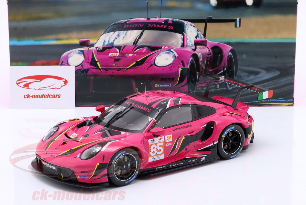 Ixo 1:18 Porsche 911 RSR #85 Iron Dames 24h LeMans 2023 Bovy